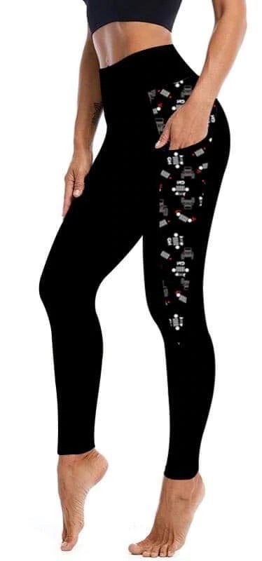 V Side Pocket Jeep Leggings